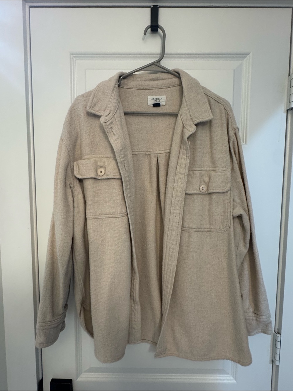 American Eagle Outfitters Neutral Beige Shirt Jacket